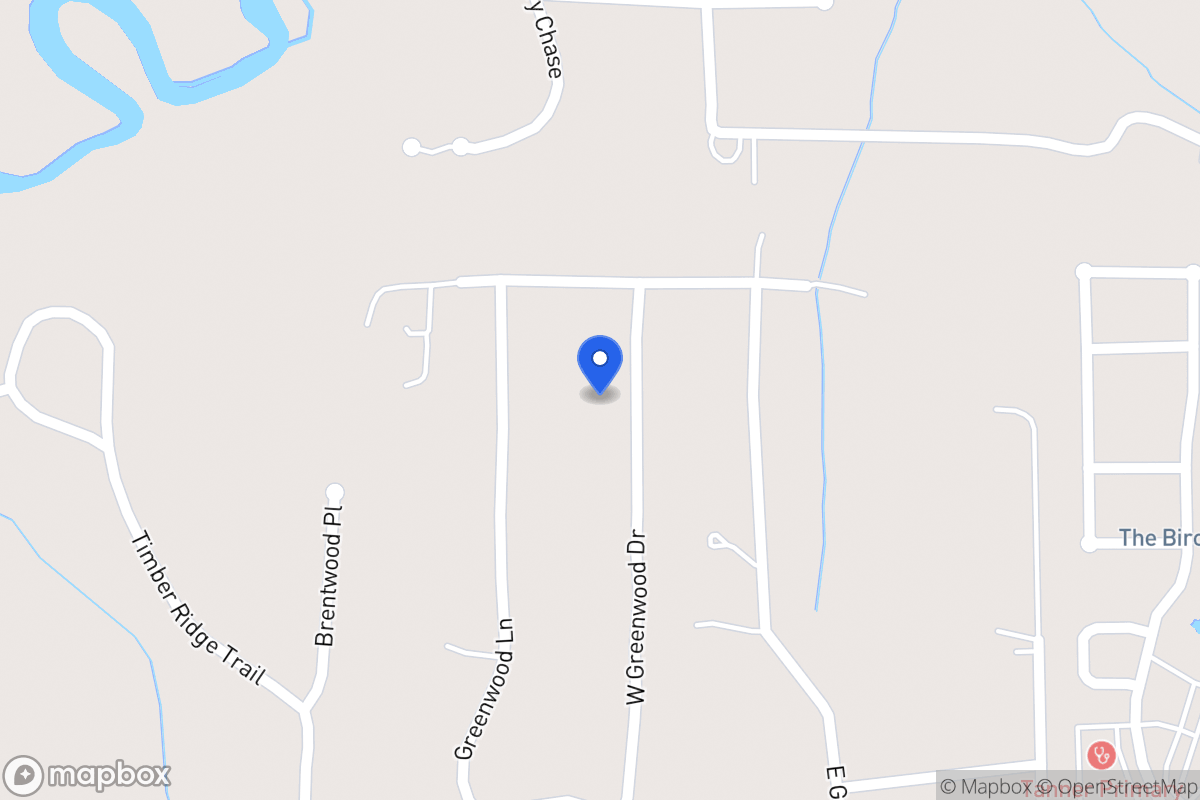 Map of 210 W Greenwood Dr