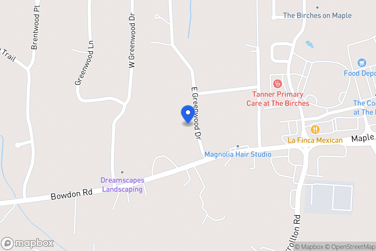 Map of 50 E Greenwood Dr