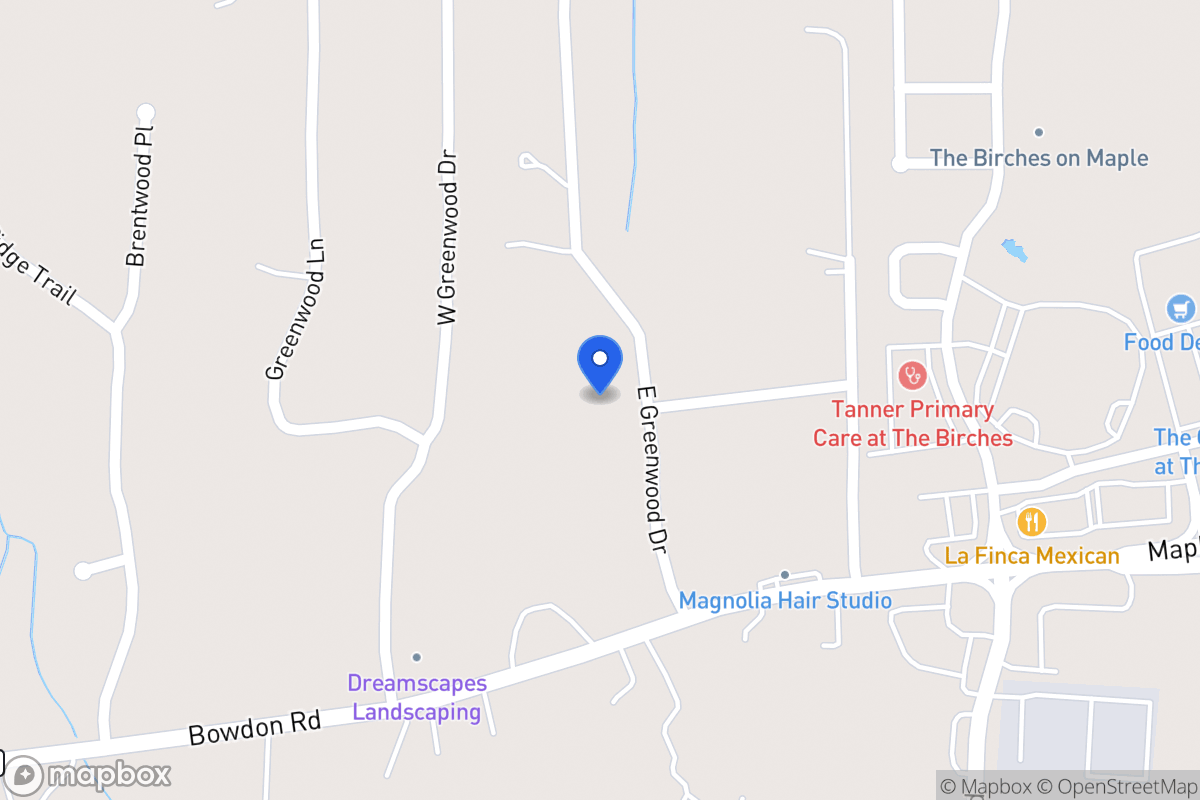 Map of 70 E Greenwood Dr