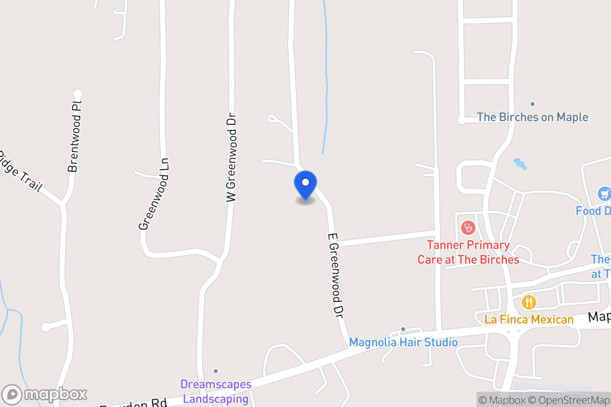 Map of 90 E Greenwood Dr