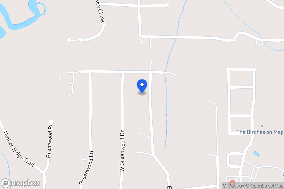 Map of 180 E Greenwood Dr