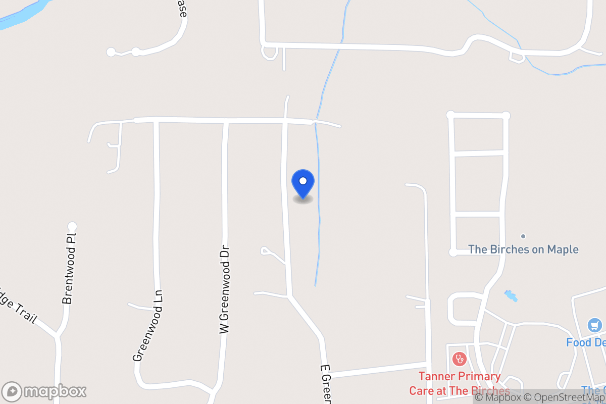 Map of 165 E Greenwood Dr