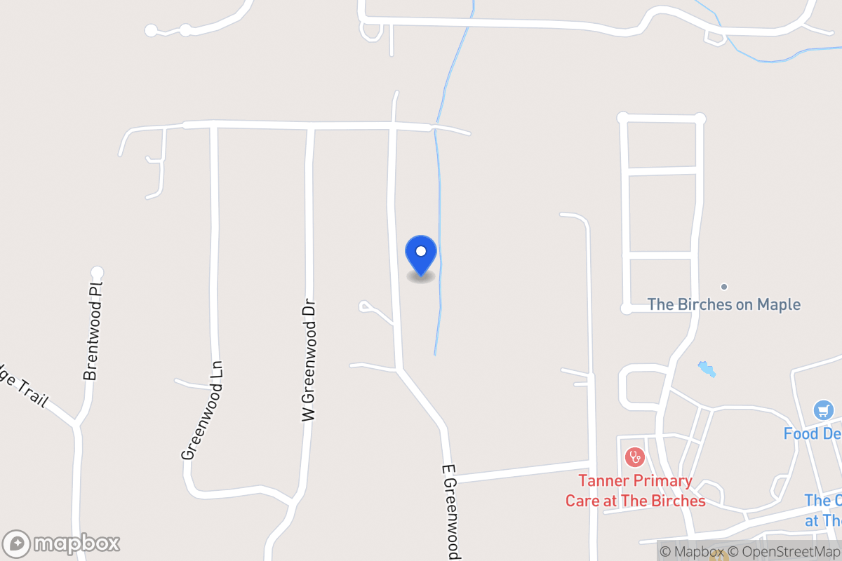 Map of 145 E Greenwood Dr