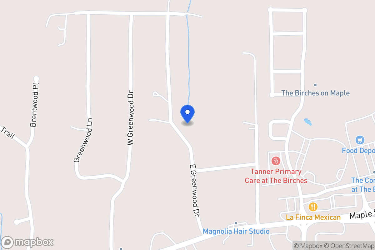 Map of 125 E Greenwood Dr