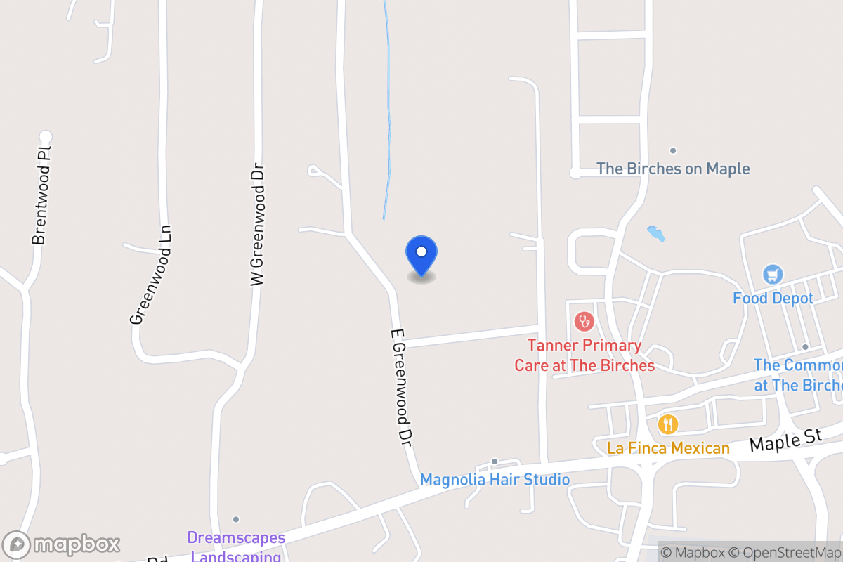 Map of 95 E Greenwood Dr