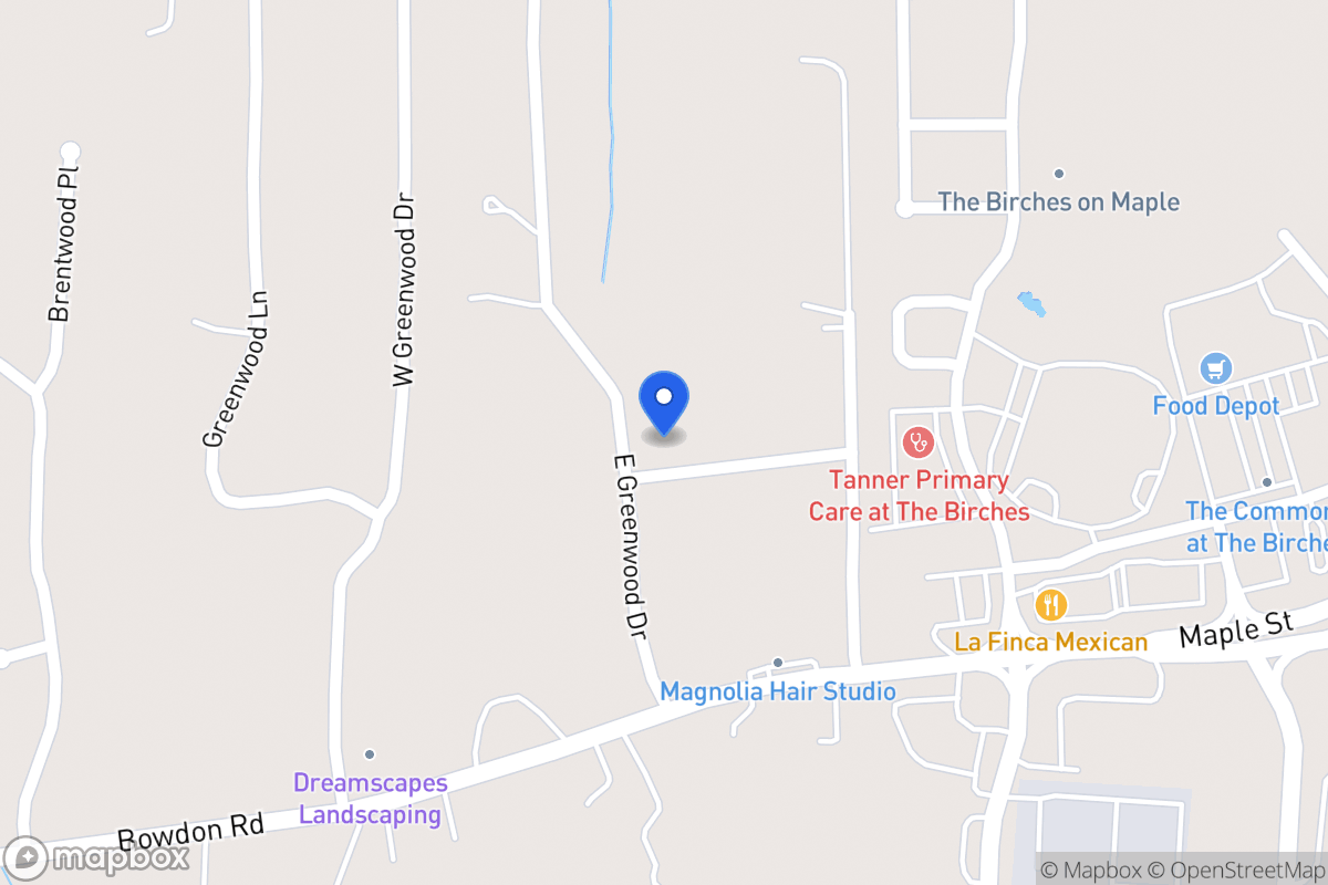 Map of 75 E Greenwood Dr