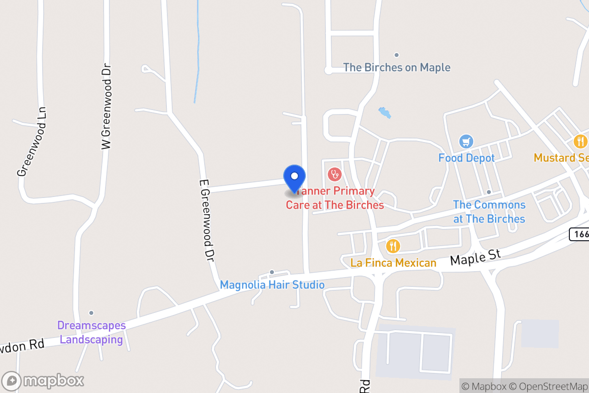 Map of 55 S Greenwood Dr