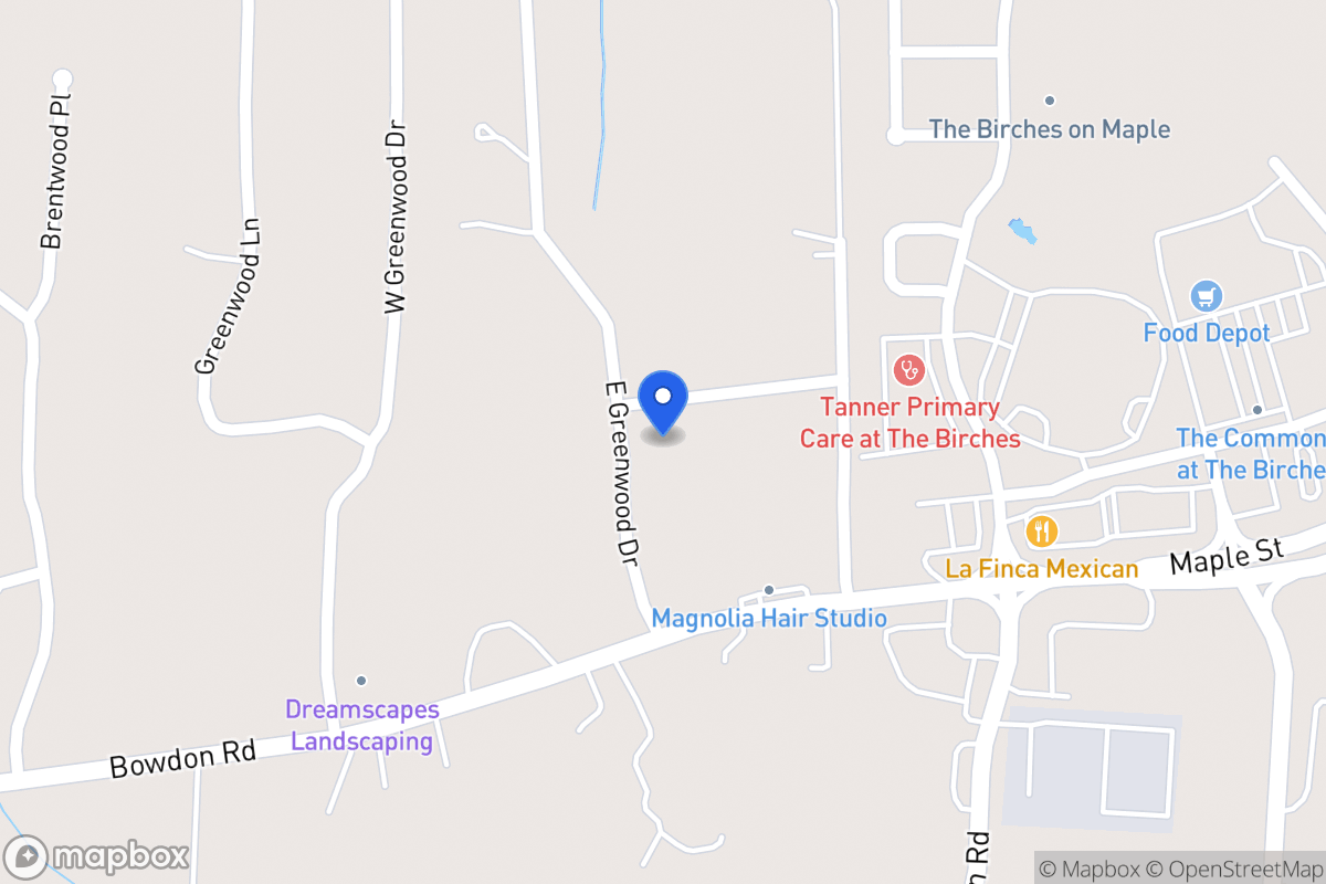 Map of 55 E Greenwood Dr