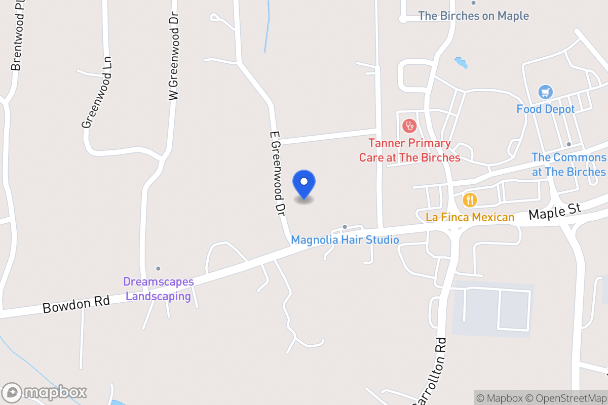 Map of 25 E Greenwood Dr