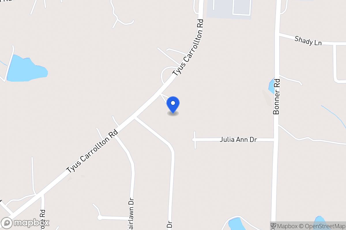 Map of 180 Tyus Carrollton Rd