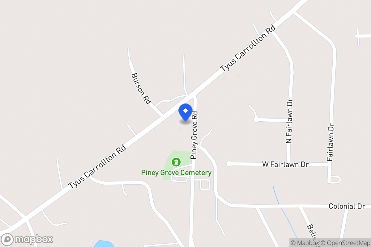 Map of 25 Piney Grove Rd