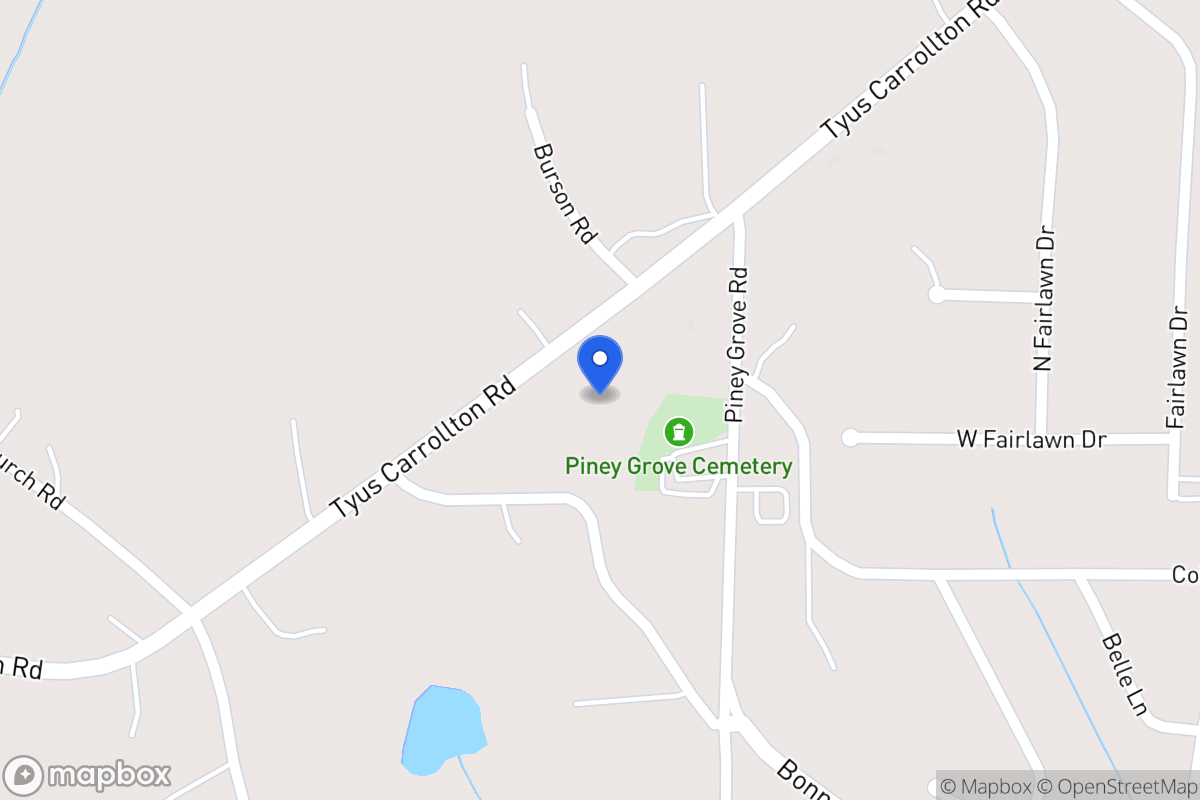 Map of 410 Tyus Carrollton Rd