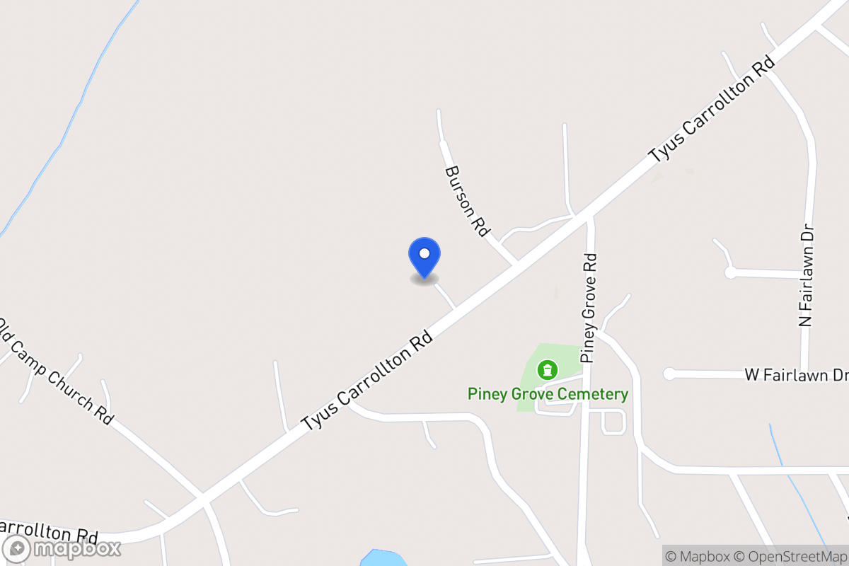 Map of 423 Tyus Carrollton Rd