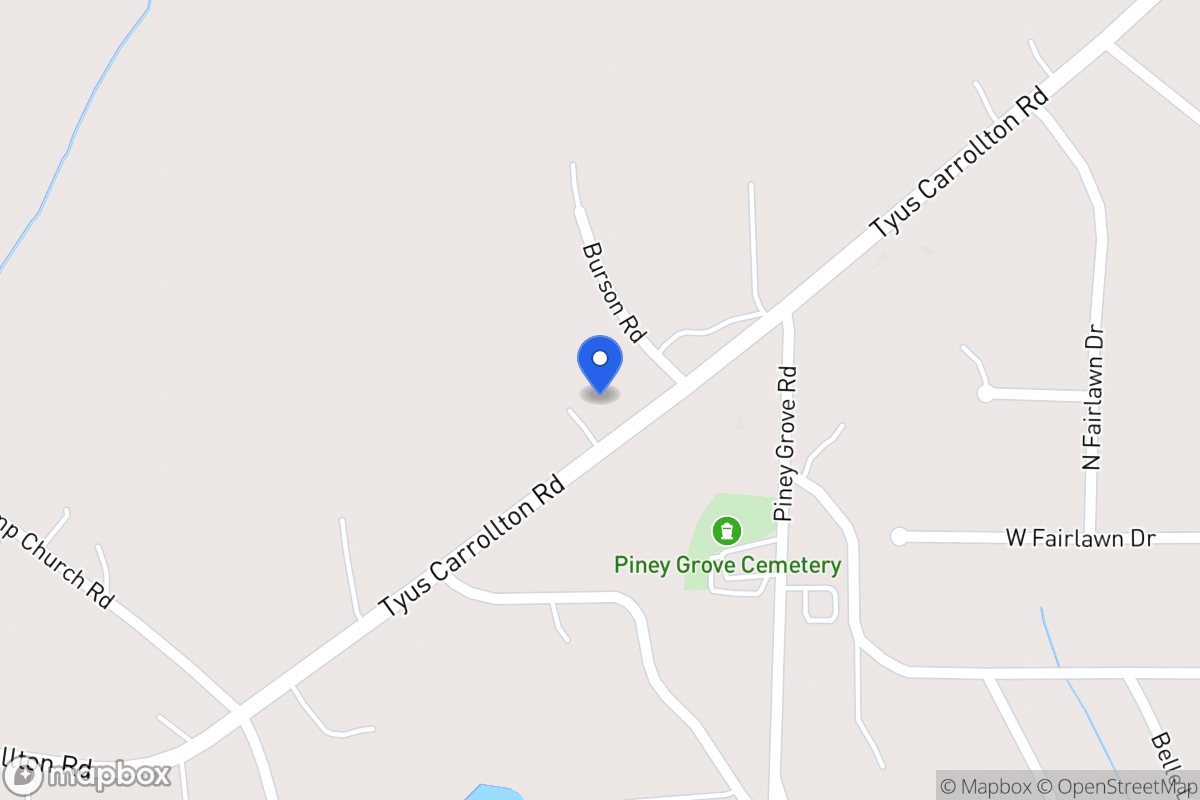 Map of 413 Tyus Carrollton Rd