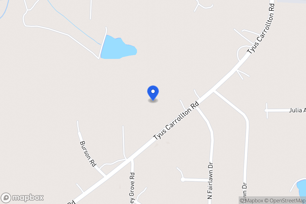 Map of 291 Tyus Carrollton Rd
