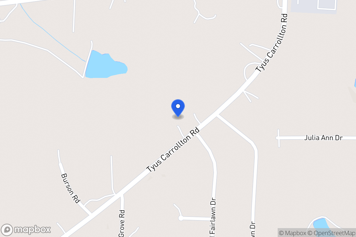 Map of 247 Tyus Carrollton Rd