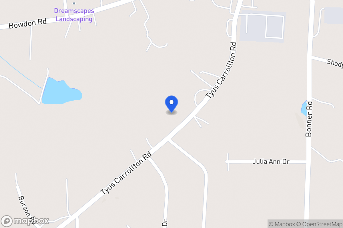 Map of 187 Tyus Carrollton Rd