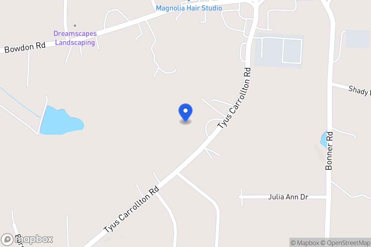 Map of 151 Tyus Carrollton Rd