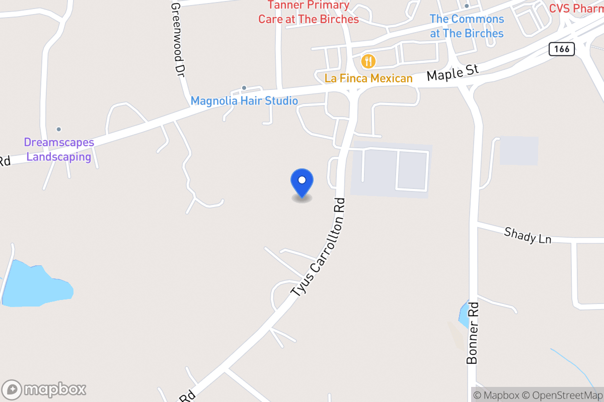 Map of 85 Tyus Carrollton Rd