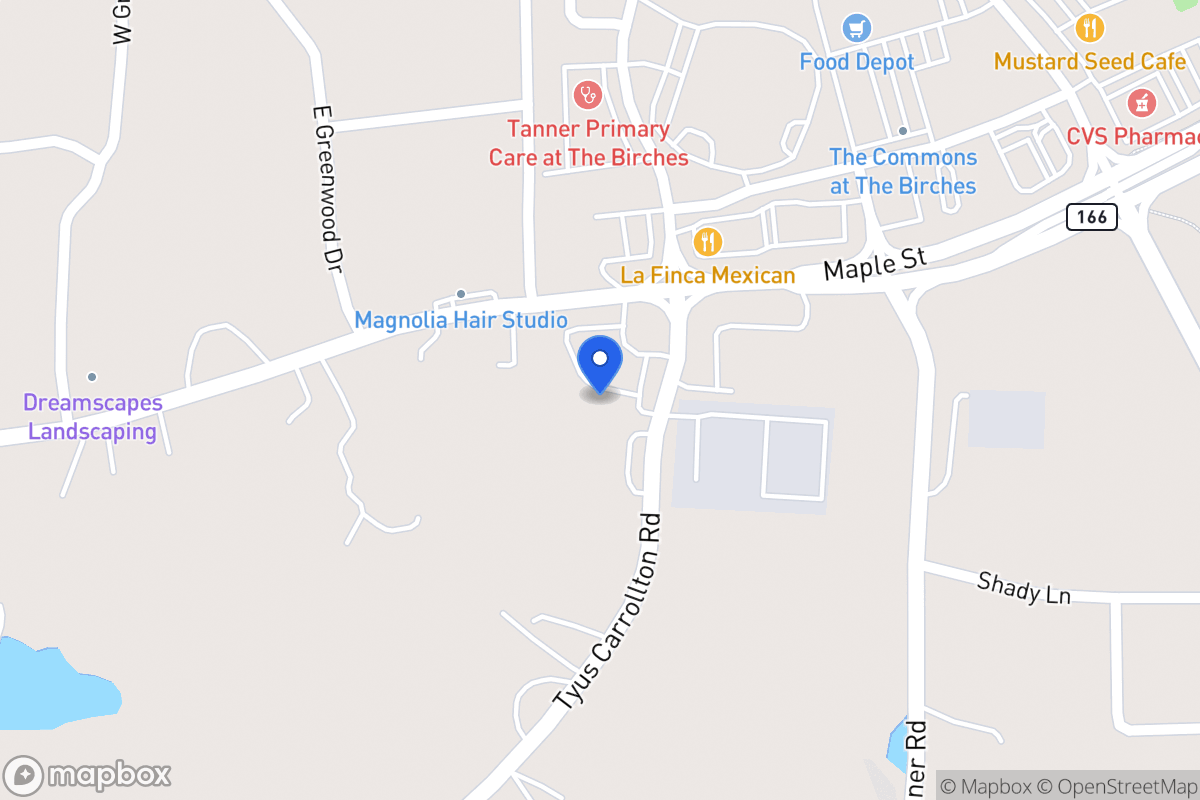 Map of 43 Tyus Carrollton Rd