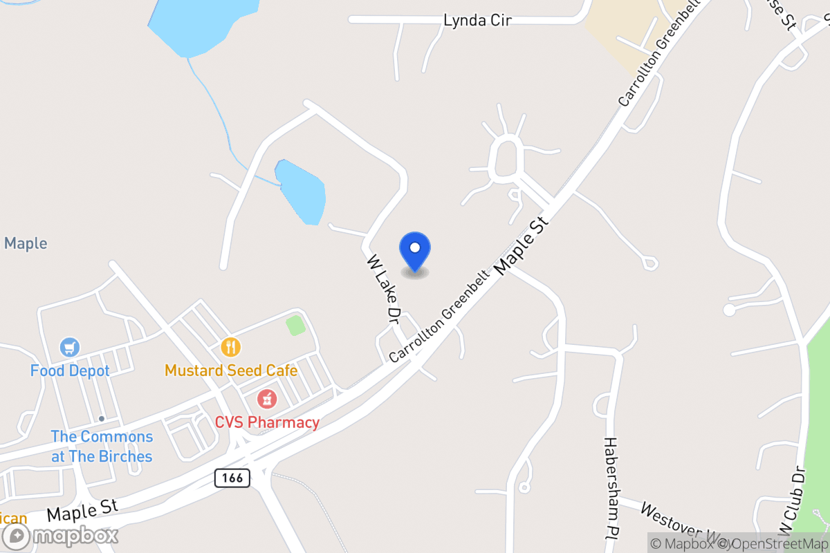 Map of 25 W Lake Dr