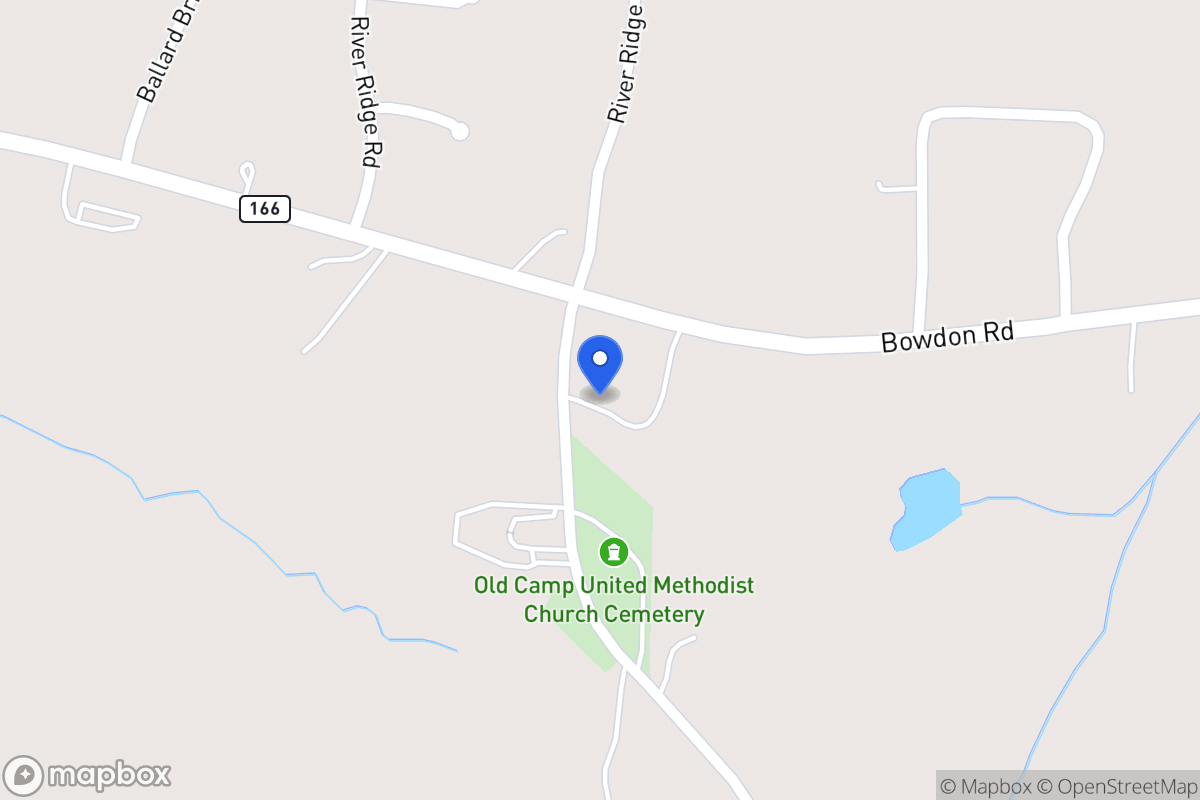Map of Old Camp Church Rd