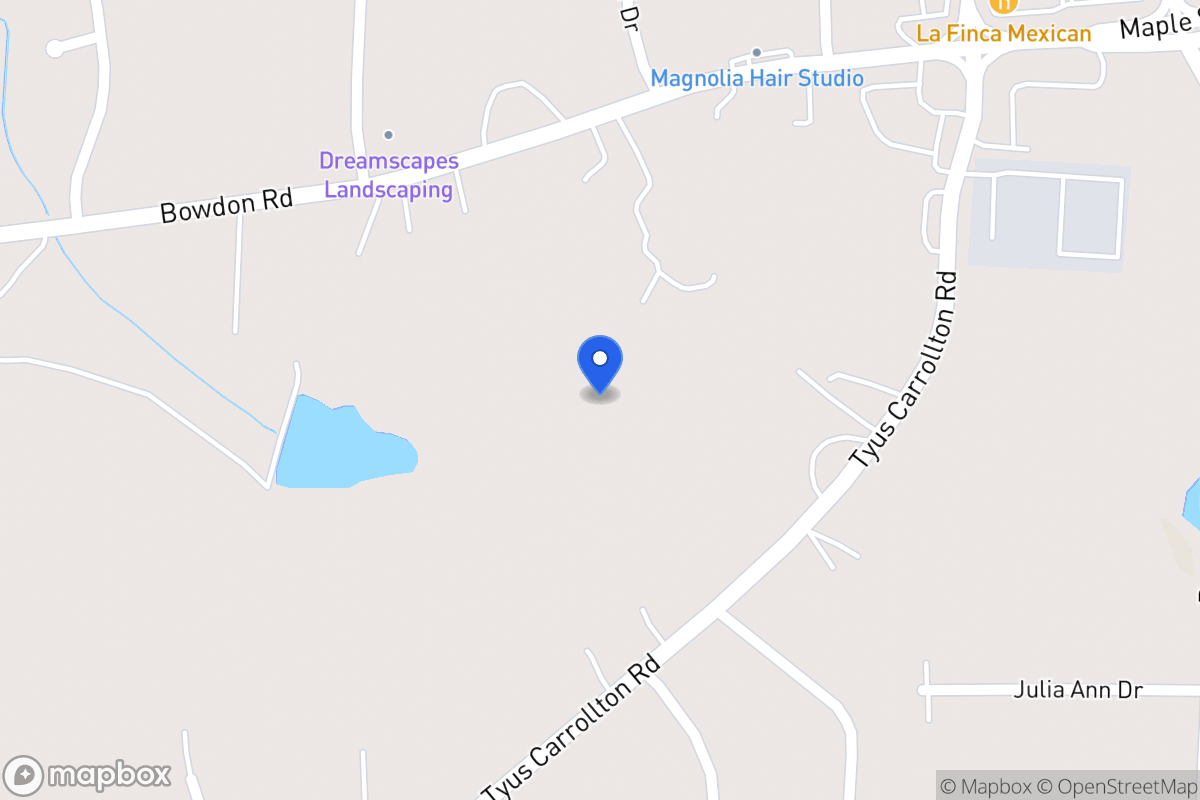 Map of 129 Tyus Carrollton Rd