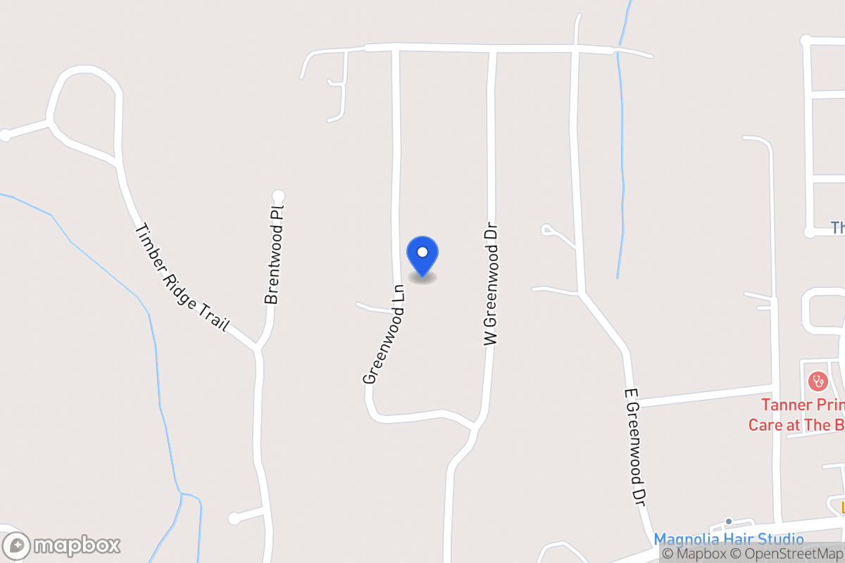 Map of 115 Greenwood Ln