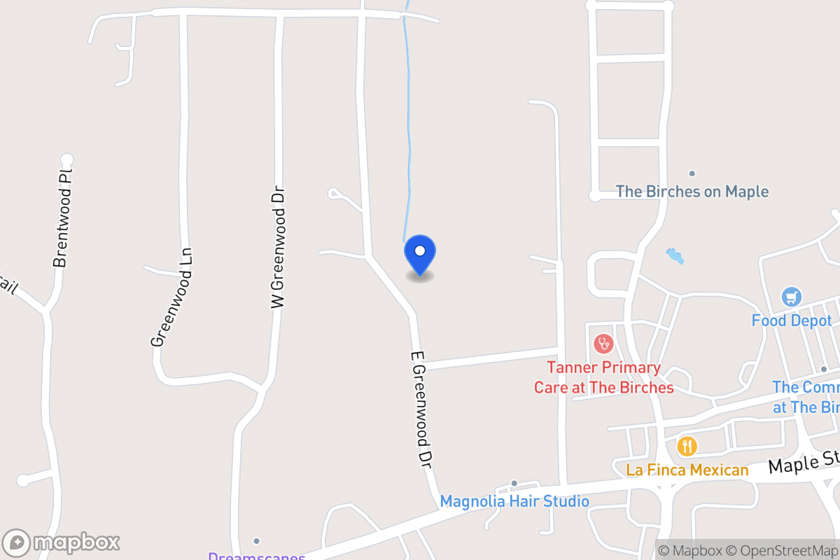 Map of 115 E Greenwood Dr