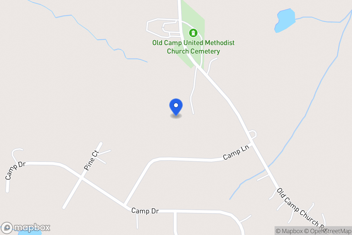 Map of 185 Old Camp Church Rd