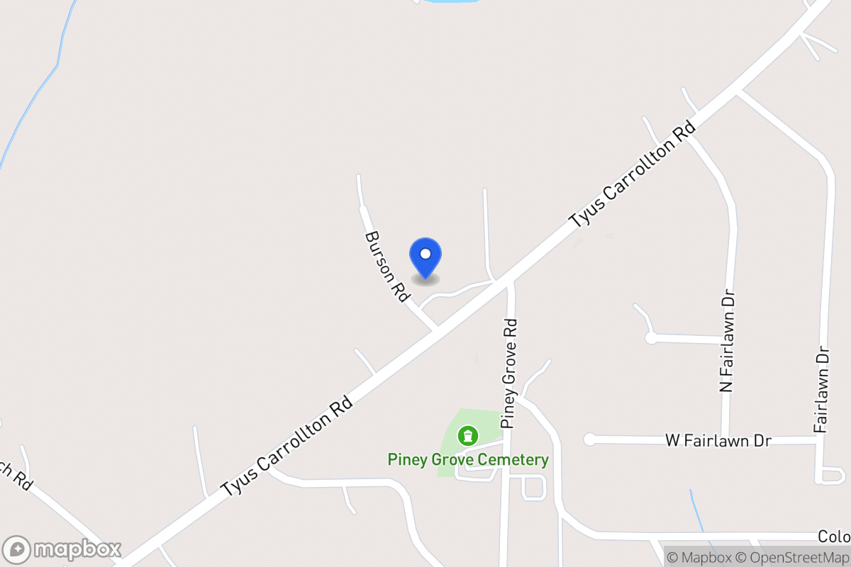 Map of 379 Tyus Carrollton Rd