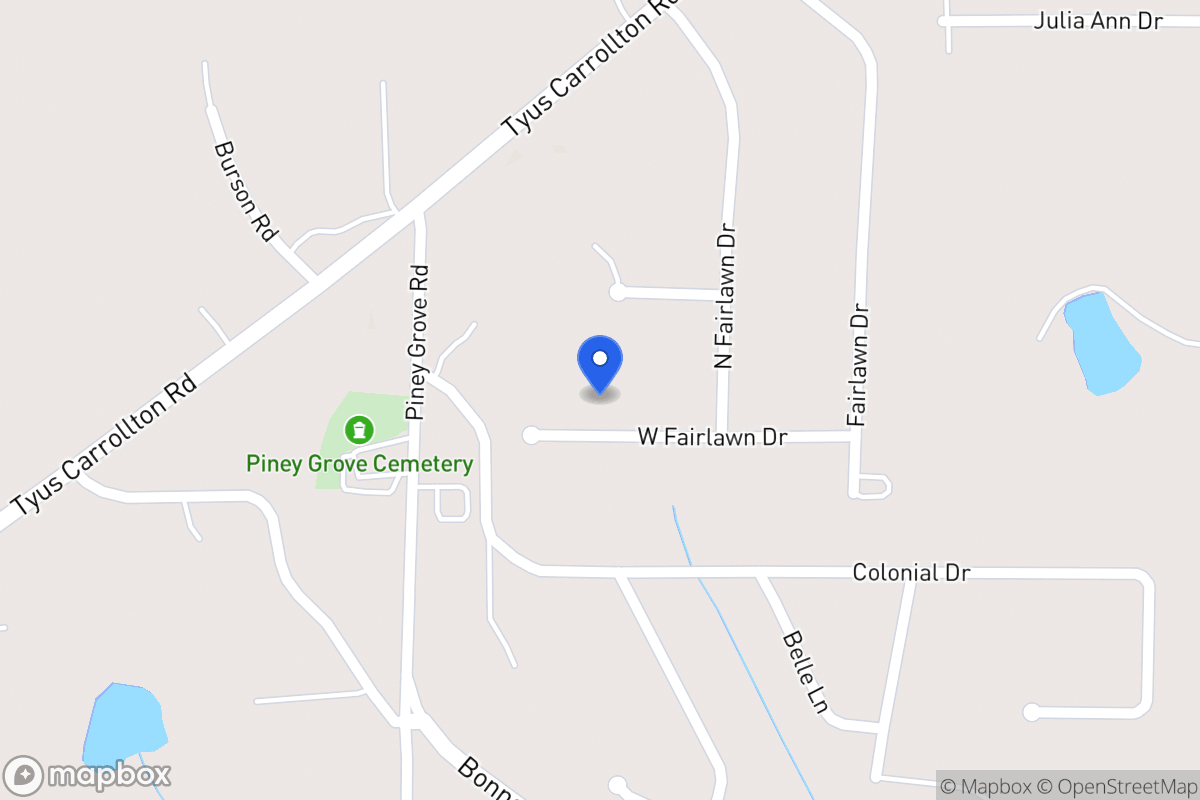 Map of W Fairlawn Dr