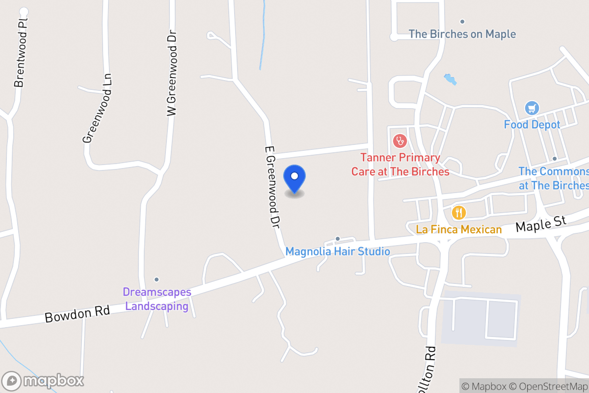 Map of 45 E Greenwood Dr