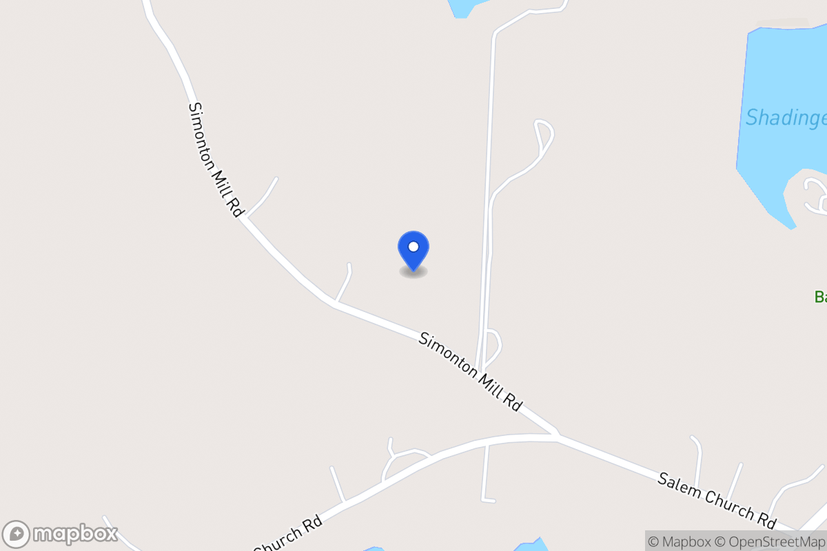 Map of 750 Simonton Mill Rd