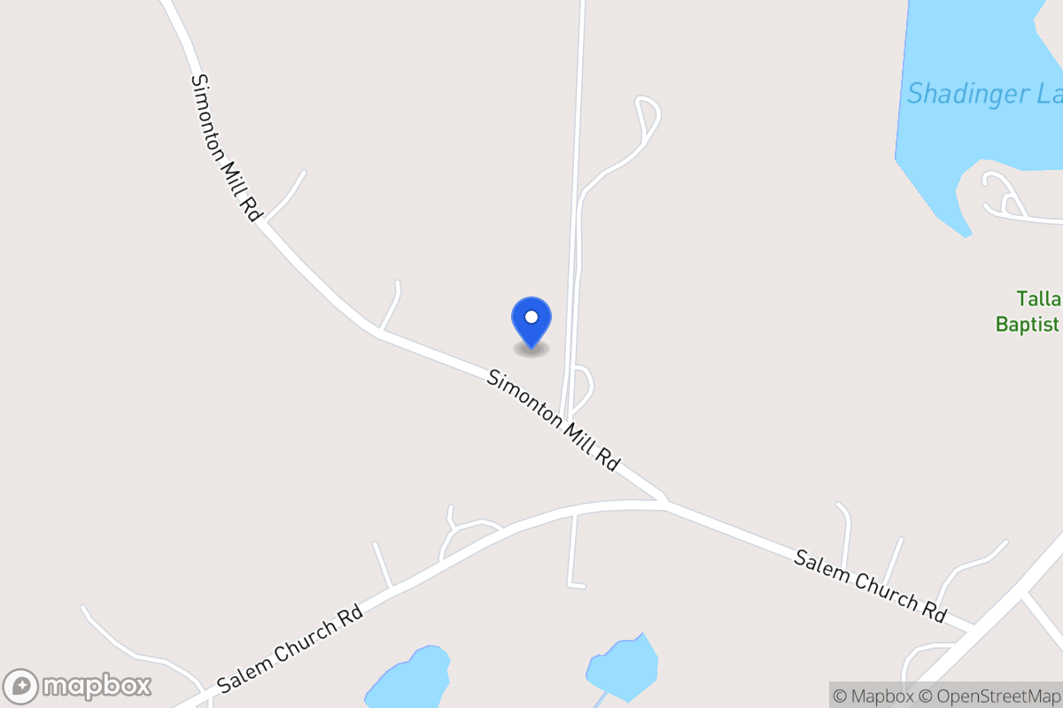Map of 794 Simonton Mill Rd
