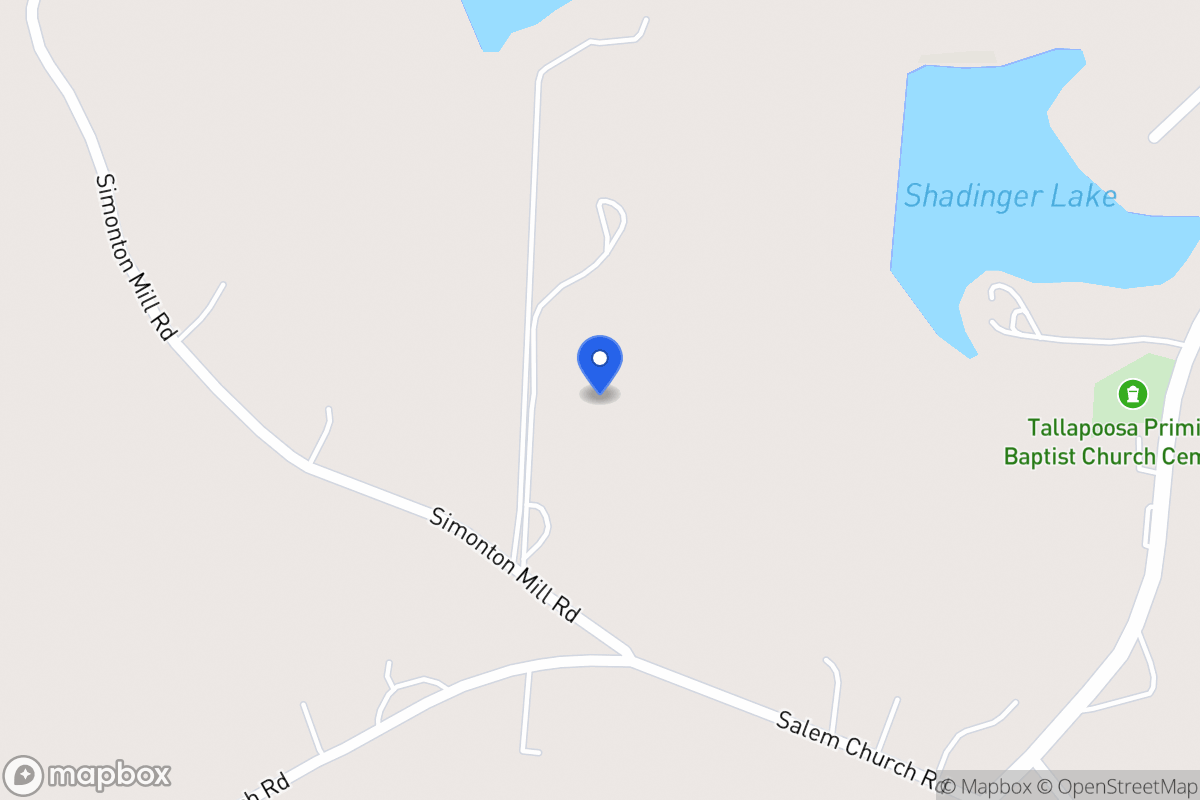 Map of 834 Simonton Mill Rd