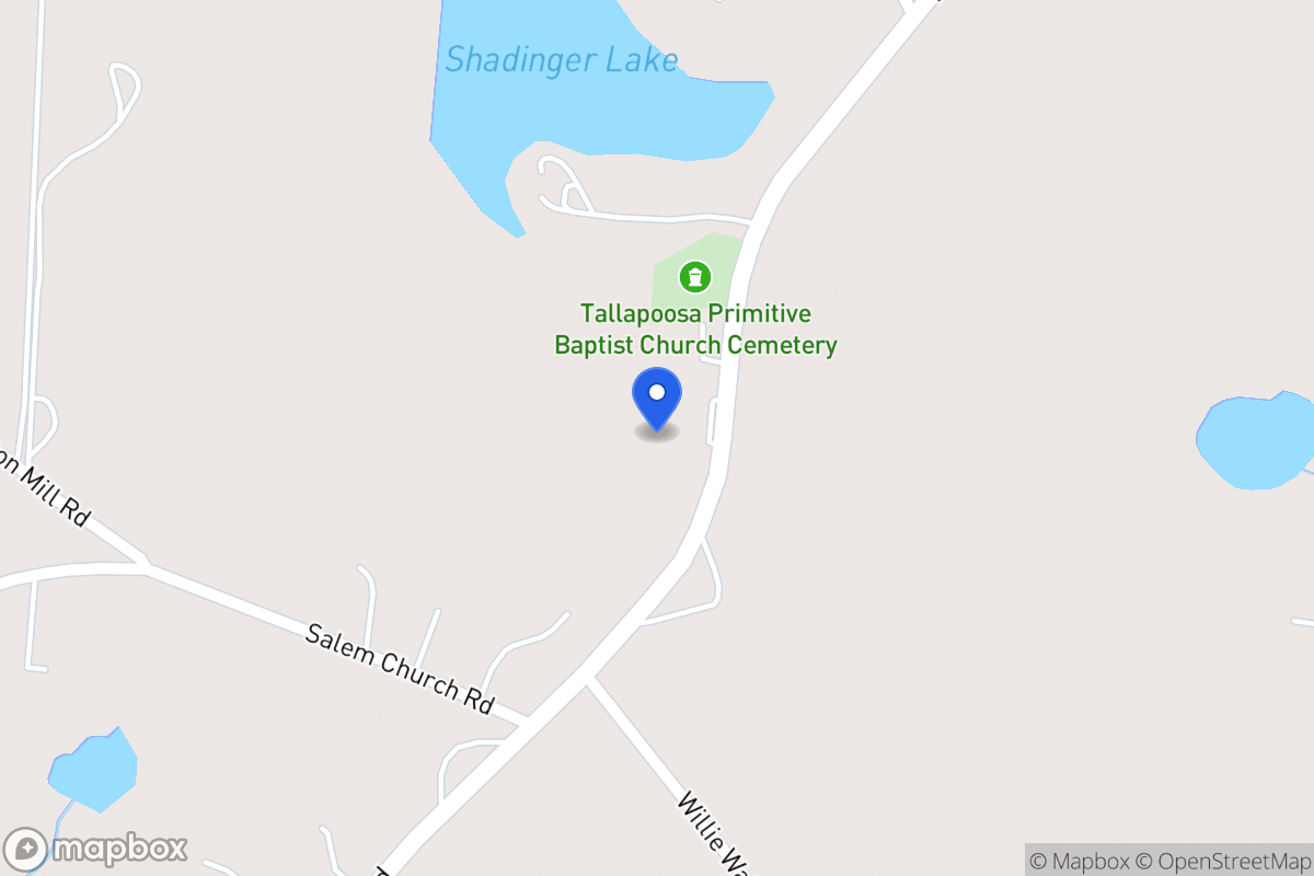 Map of 1049 Tyus Carrollton Rd