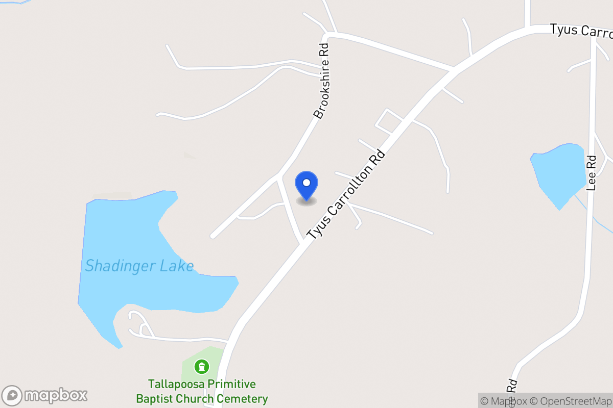 Map of 891 Tyus Carrollton Rd