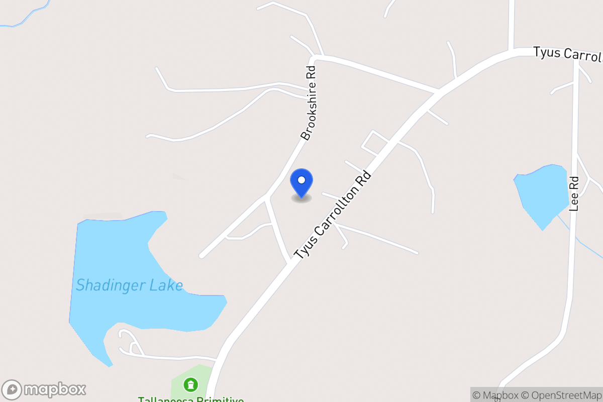 Map of 875 Tyus Carrollton Rd