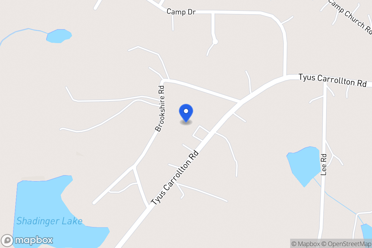 Map of 821 Tyus Carrollton Rd