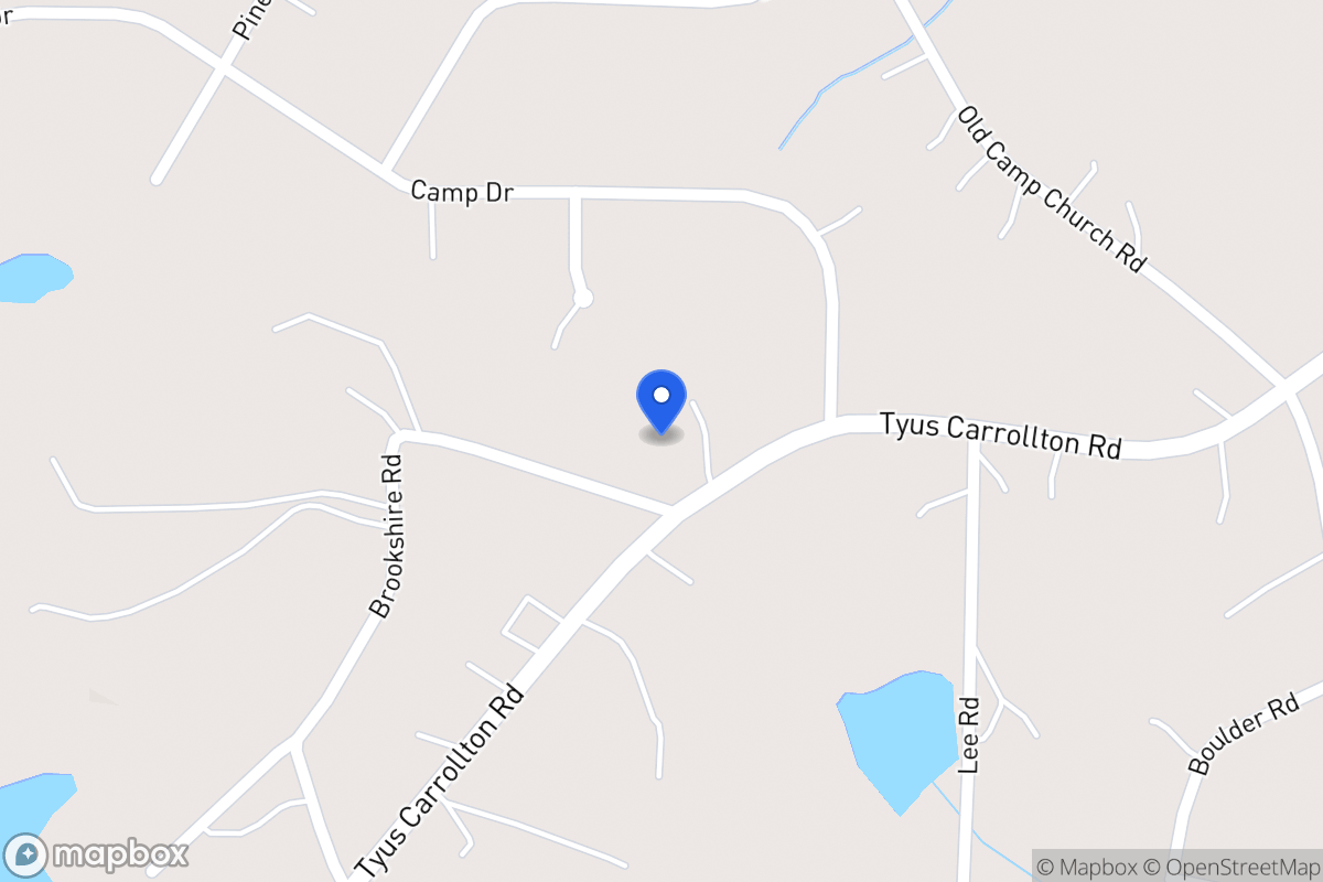 Map of 757 Tyus Carrollton Rd