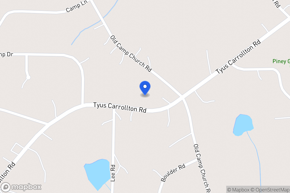 Map of 625 Tyus Carrollton Rd