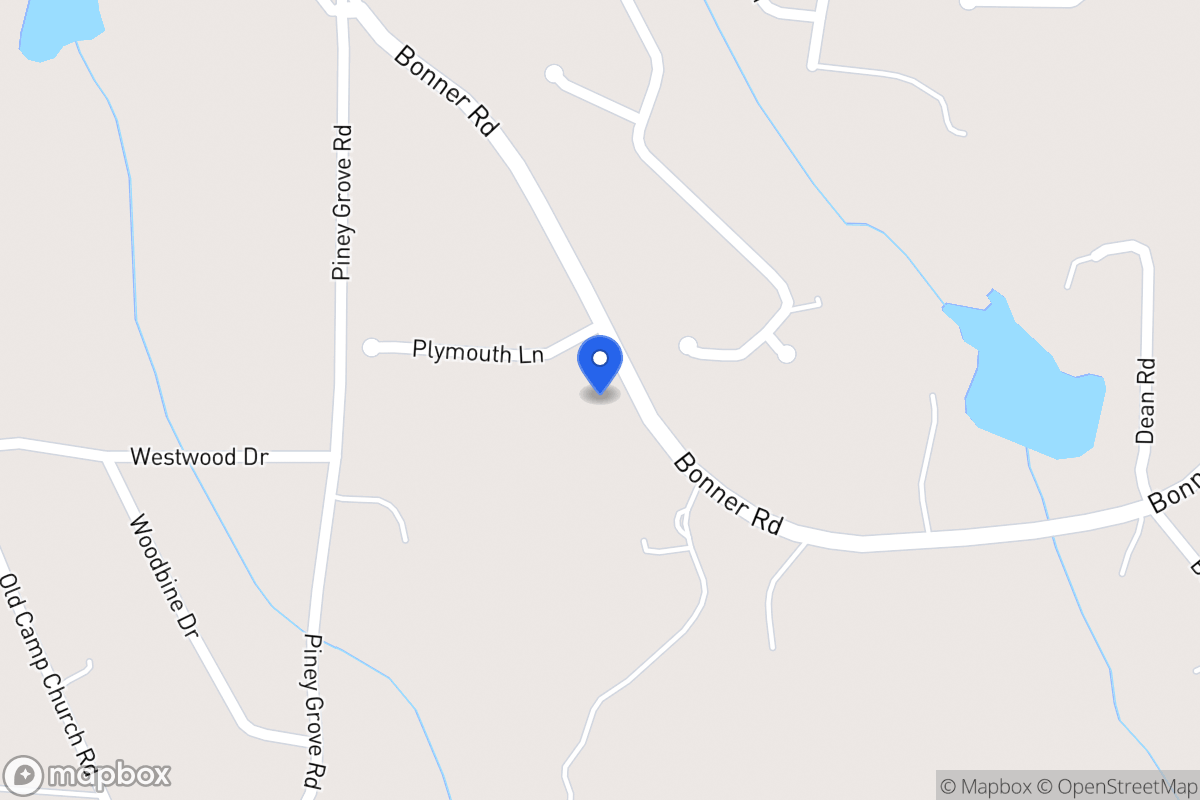 Map of 832 Bonner Rd