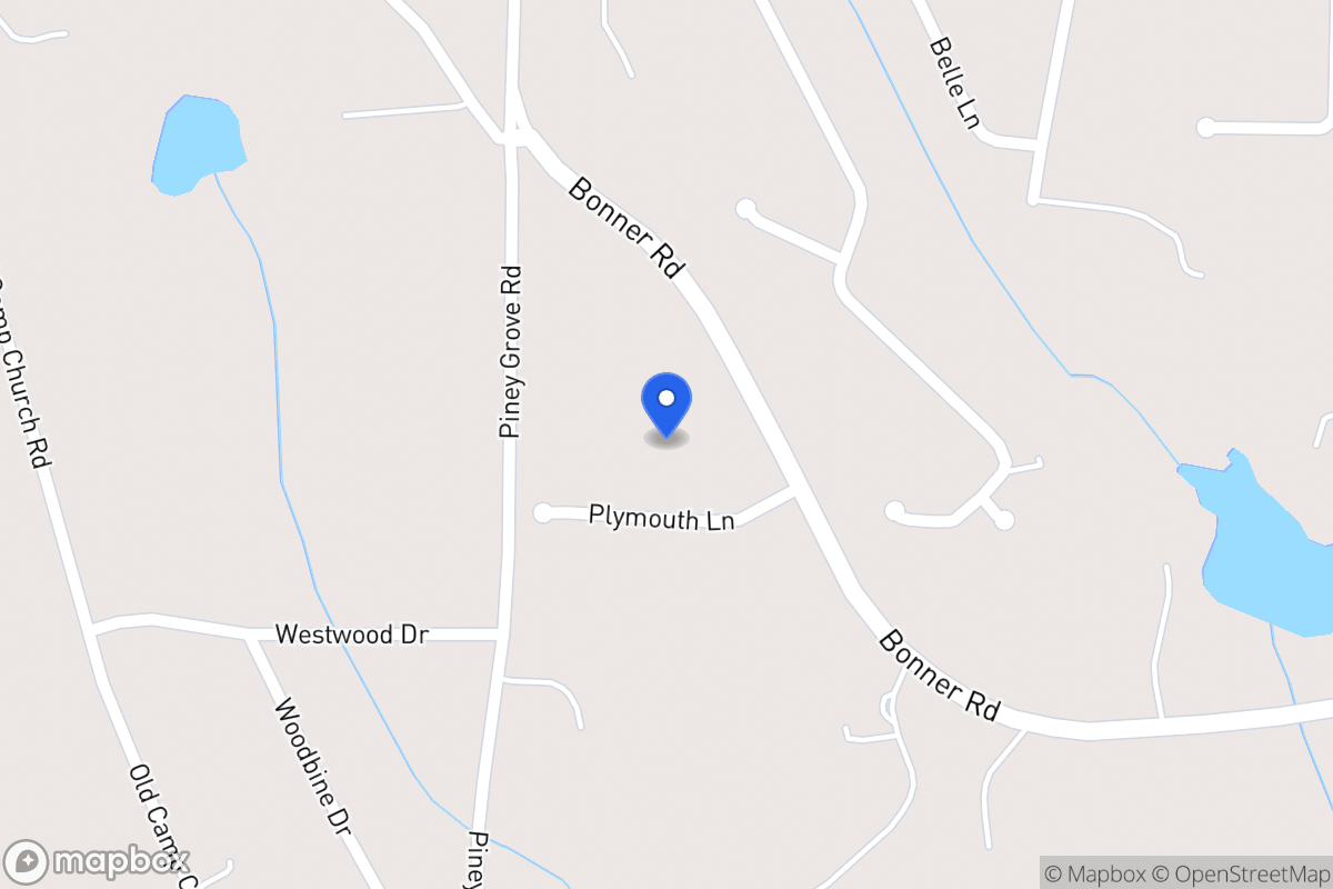 Map of 886 Bonner Rd