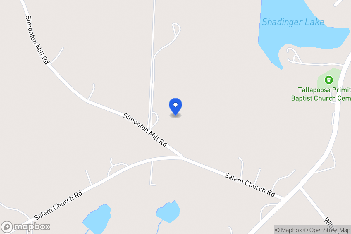 Map of 844 Simonton Mill Rd