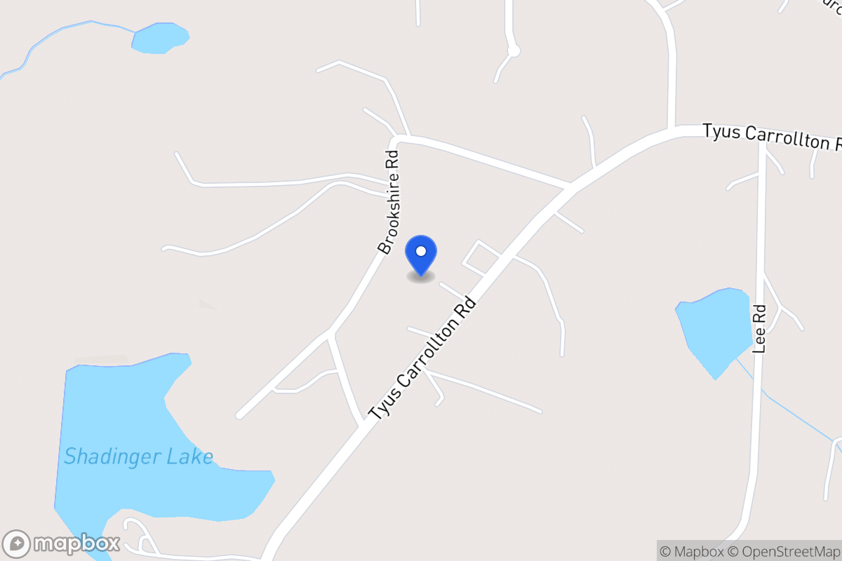 Map of 843 Tyus Carrollton Rd