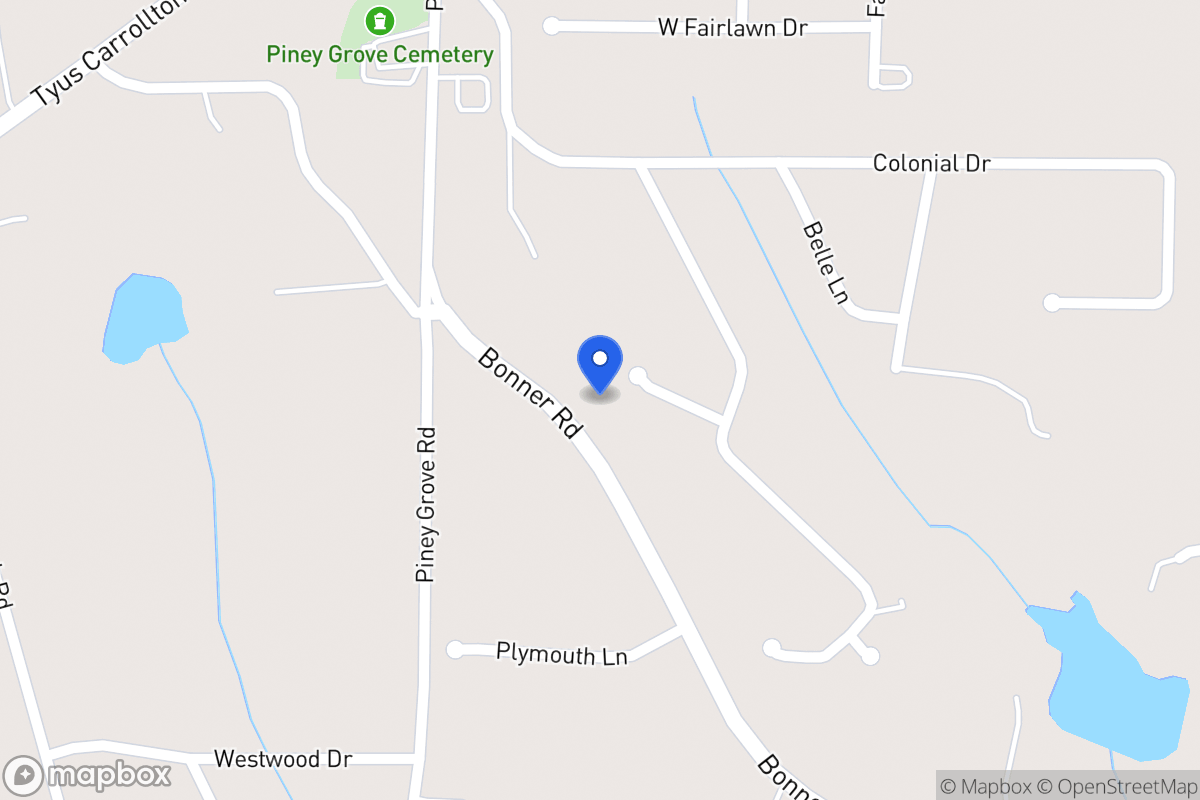 Map of 923 Bonner Rd