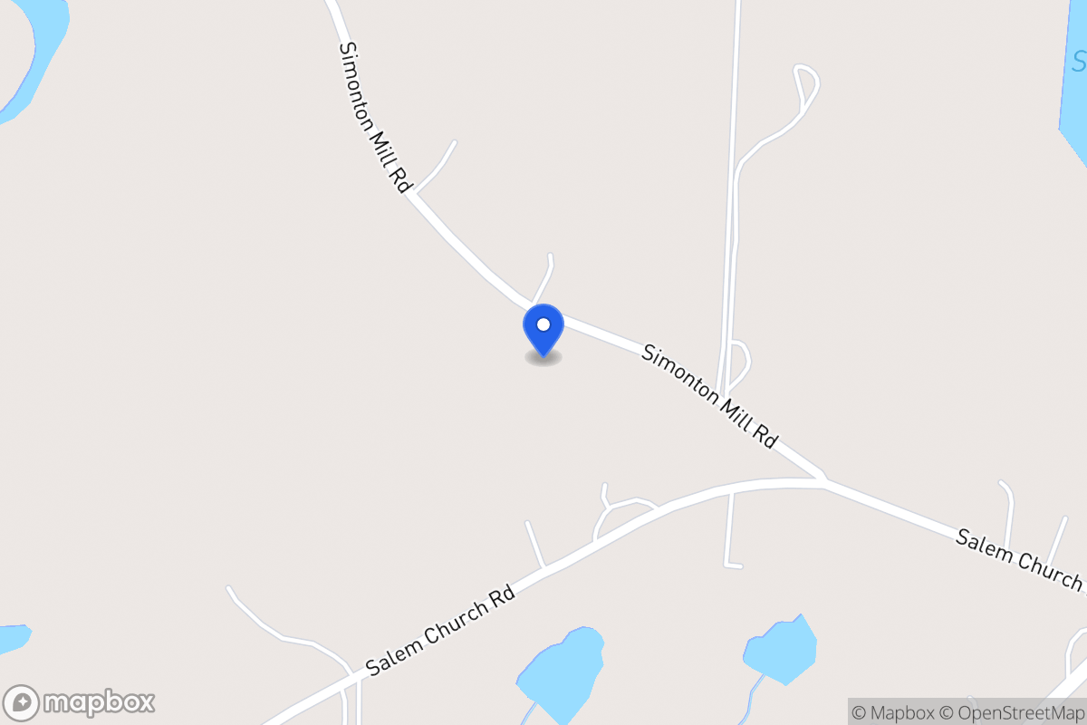 Map of 733 Simonton Mill Rd