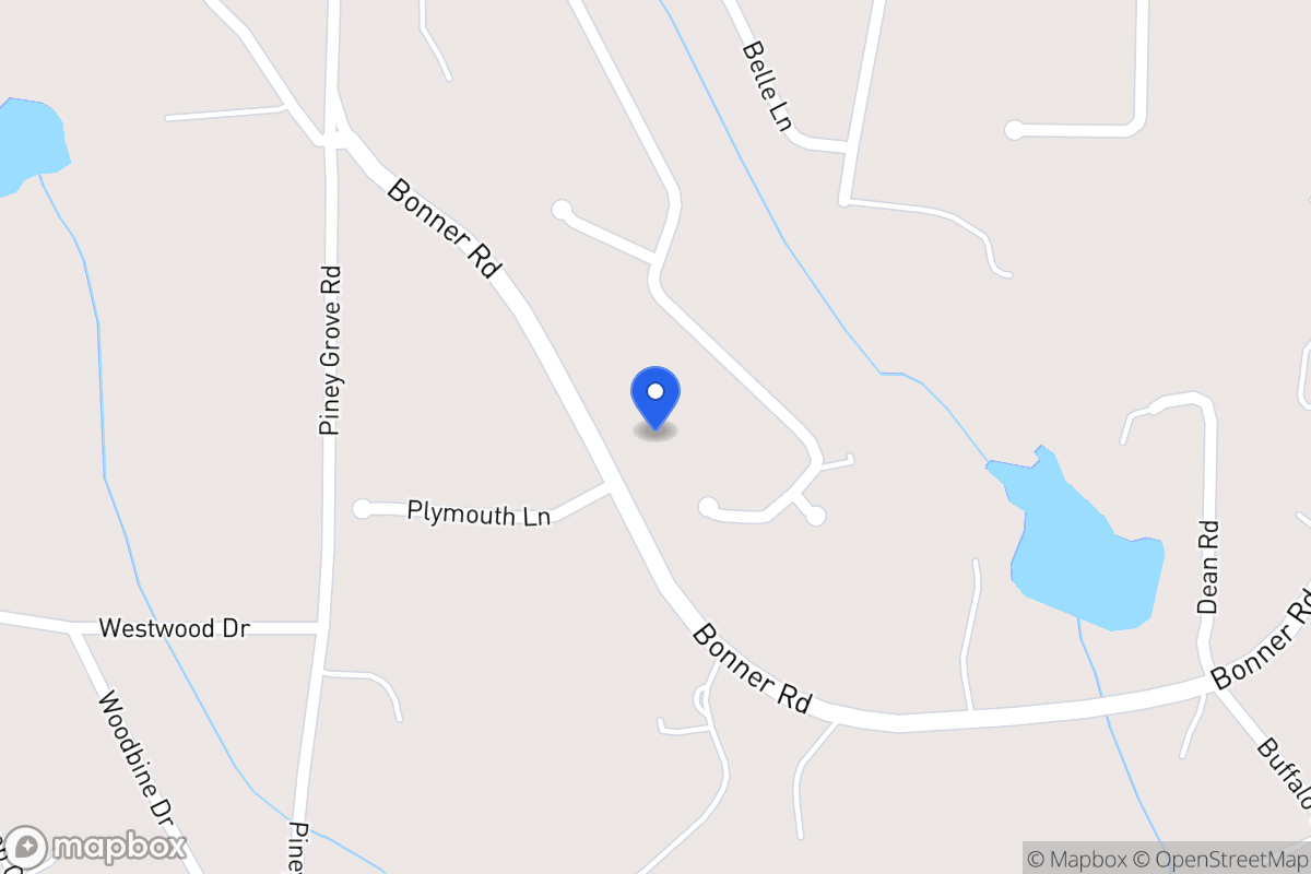 Map of 861 Bonner Rd