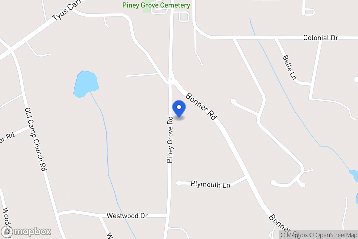 Map of 210 Piney Grove Rd